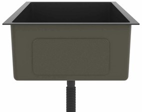 Lava-louça de cozinha artesanal aço inoxidável preto