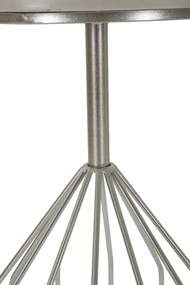 MESA DE CENTRO Ø 37,5X58 CM PRATEADO