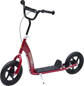 Trotinete para Crianças acima de 5 anos Scooter de 2 Rodas Grandes de 12 Polegadas com Freio e Guidão Ajustável em Altura Carga Máx. 50kg 120x52x80-88