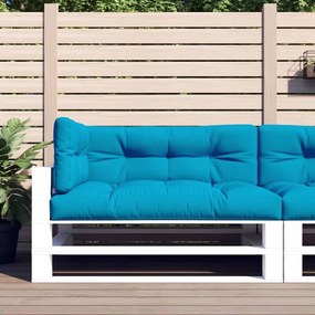 vidaXL Almofadões para paletes 3 pcs tecido azul