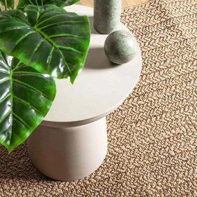 Tapete ZIZUR bege 140x200 cm aspeto de juta interior e exterior
