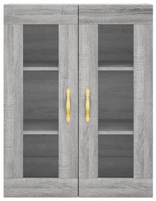 Armário alto 69,5x34x180 cm derivados de madeira sonoma cinza
