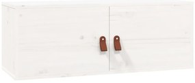 Armários de parede 2 pcs 80x30x30 cm pinho maciço branco