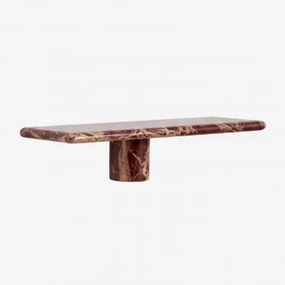 Pack De 2 Prateleiras De Parede Em Mármore Uganda Mármore Vermelho Cherry Gold & ↔︎ 35 Cm - Sklum