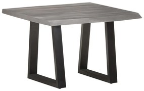 Mesa de centro com arestas vivas 60x60x40 cm acácia maciça