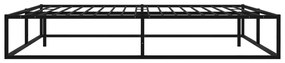Estrutura de cama 160x200 cm metal preto