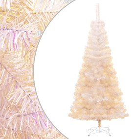 Árvore Natal artificial + pontas iridescentes 240 cm PVC branco