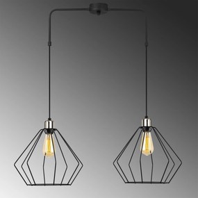 Chandelier Maden – Preto – 80 x 33 cm