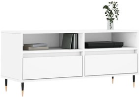 Móvel de TV 100x34,5x44,5 cm derivados de madeira branco