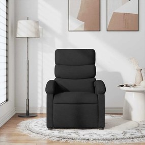 Poltrona de massagens reclinável tecido preto