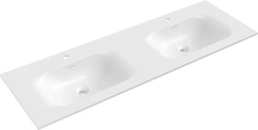 Mexen Vela lavatório duplo embutido 141 x 46,5 cm, branco brilhante - 25231400D