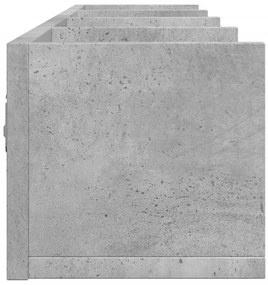 Armário parede 99x18x16,5 cm derivados de madeira cinza cimento