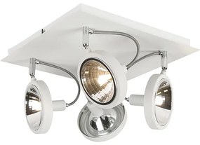 Projete spot white 4-light ajustável - Nox Design,Moderno