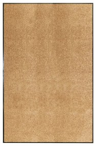 Tapete de porta lavável 120x180 cm creme