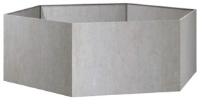 Vaso/floreira 138x120x45 cm aço corten cor enferrujado