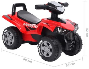 Moto-quatro infantil Good Year vermelho
