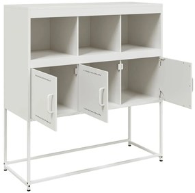 Aparador 100,5x39x107 cm aço branco