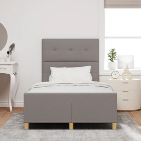 Cama vidaXL Taupe 120x200 cm Tecido