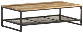 Mesa de centro 110x60x35 cm madeira recuperada maciça