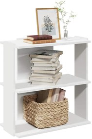 vidaXL Estante c/ 3 prateleiras 60x30x60cm derivados de madeira branco