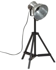 Candeeiro de pé 25 W 35x35x65/95 cm E27 prateado vintage