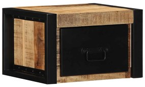 Mesa de cabeceira 40x35x25 cm madeira maciça manga áspera