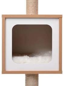 Árvore para gatos c/ tapete arranhador sisal 123 cm