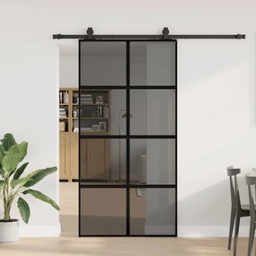 vidaXL Porta deslizante c/ conj. ferragens 102,5x205cm vidro temperado