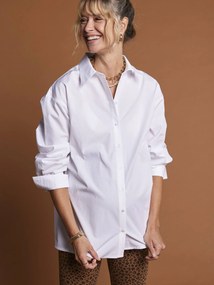 Camisa comprida para gravidez e amamentação ENVIE DE FRAISE. cru