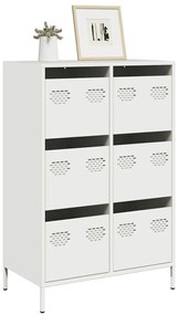 Móvel alto 68x39x101,5 cm aço branco