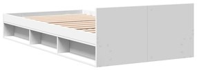 Estrutura cama c/ gaveta 90x190 cm derivados de madeira branco