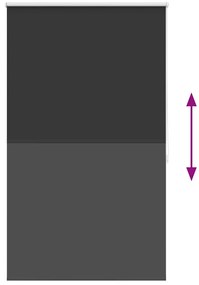 Estore de rolo 80 x 175 cm, Preto