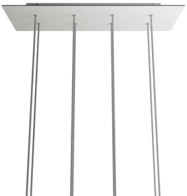 Kit de rosácea de teto retangular Rose-One XXL de 8 furos, 675 x 225 mm
