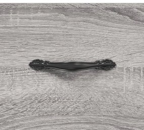 Mesa de cabeceira 40x40x66 cm derivados madeira cinzento sonoma