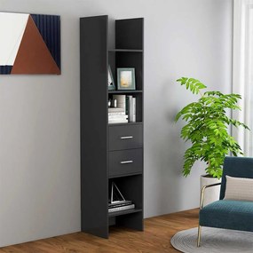 vidaXL Estante 40x35x180 cm contraplacado cinzento