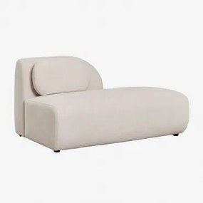 Módulo Divã Direito Para Sofá Modular Em Chenille Coquette Chenille Bege Creme - Sklum