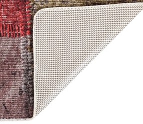 Tapete lavável antiderrapante 80x300 cm patchwork multicor