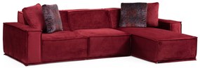 Sofá de Canto Lego – Burgundy – 300 x 170 cm