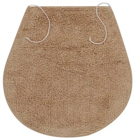 Conjunto tapetes de casa de banho 3 pcs tecido bege