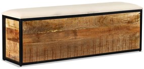 Banco armazenamento com 3 gavetas mangueira maciça 120x30x40cm