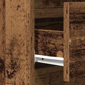 Sideboard vidaXL com Gavetas Madeira Velha 60x35x70 cm Madeira Engenha