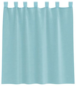 Cortinas de voile com laços 2 pcs turquesa 140x140 cm