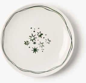 Pratos de sobremesa de Natal de design Clarette by Agathe Marty, conjunto de 4