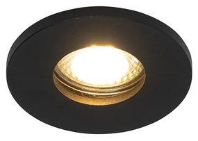 Foco embutido moderno para banheiro preto - Shed Moderno
