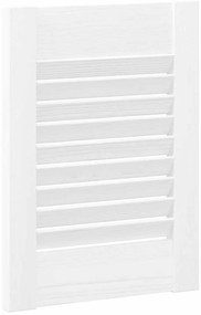 Porta de armário com design de persiana 39,5x29,5 cm branco