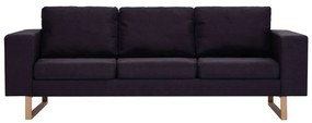 2 pcs conjunto de sofás tecido preto