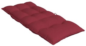 Almofadões p/ cadeira encosto alto 2 pcs oxford vermelho tinto