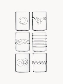 Copos artesanais Deco' Clear, 6 uni.