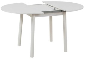 Conjunto de Mesa de Jantar Extensível e Cadeiras Oliver – Branco – Mes
