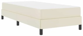 Cama Outros Creme 100 x 200 cm Couro sintético